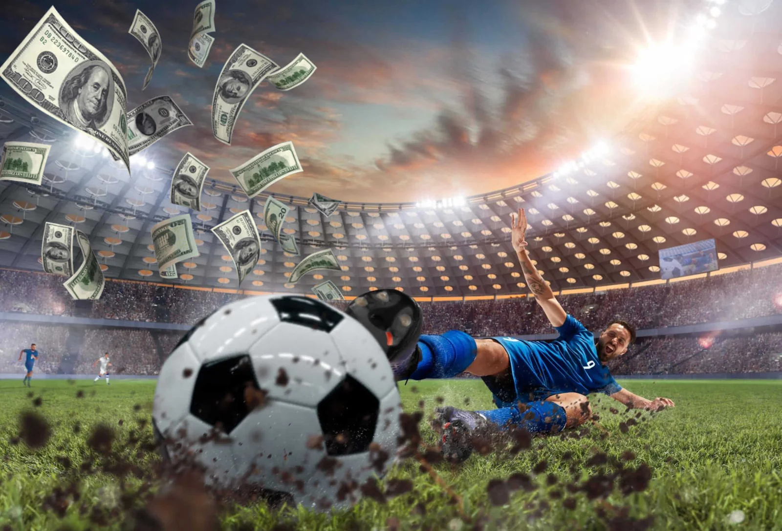 Suasana pertandingan olahraga pada layar taruhan K3K3